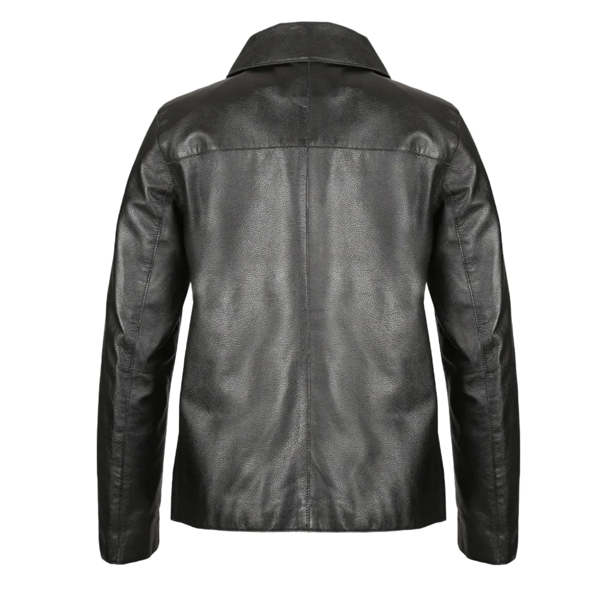 Jackora Women Point Collar Slim Fit Genuine Leather Jacket