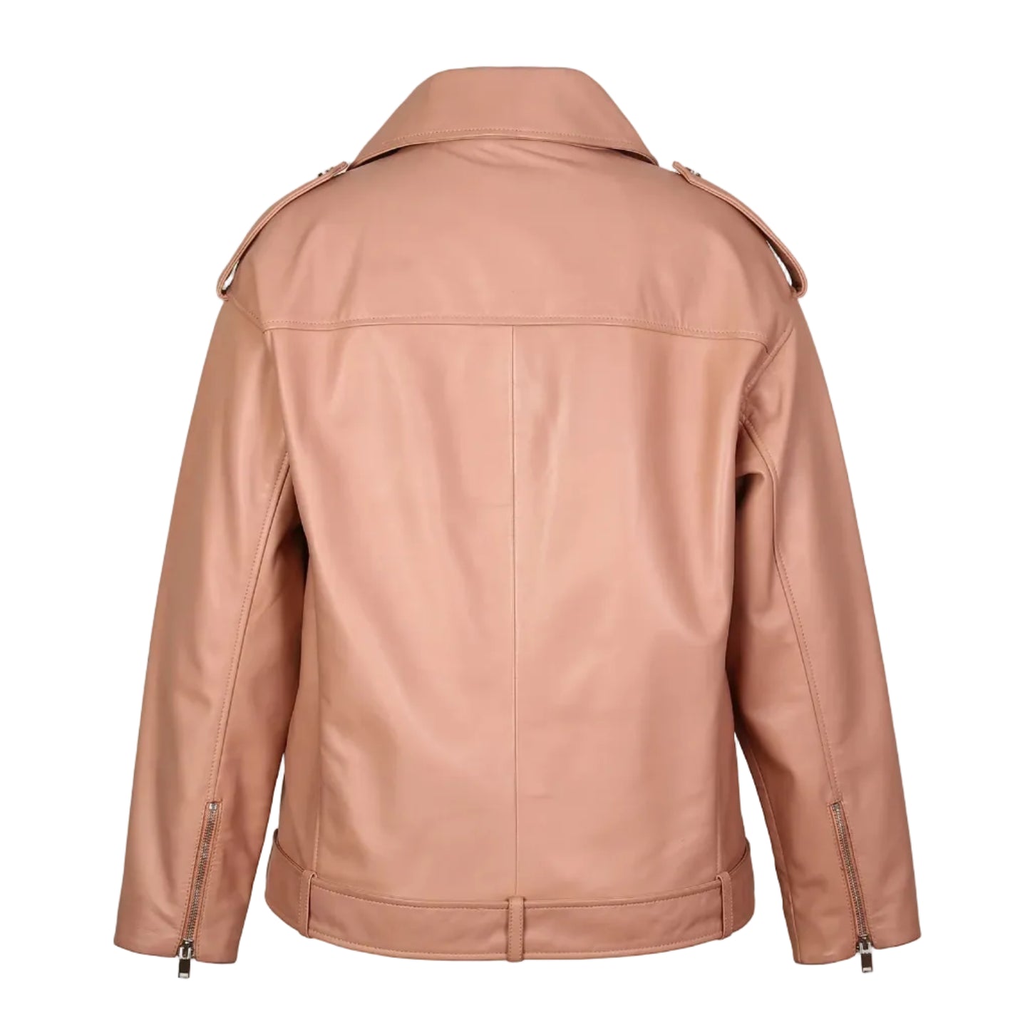 Jackora Women's Moto Leather Jacket – Brown