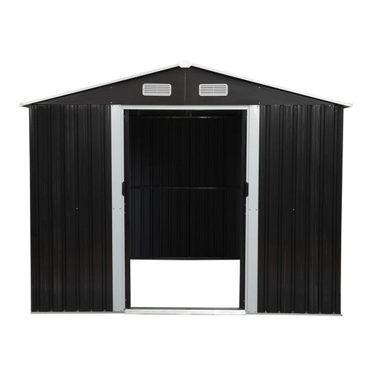 8′ x 10′ Tool Storage Shed Charcoal Black image 0