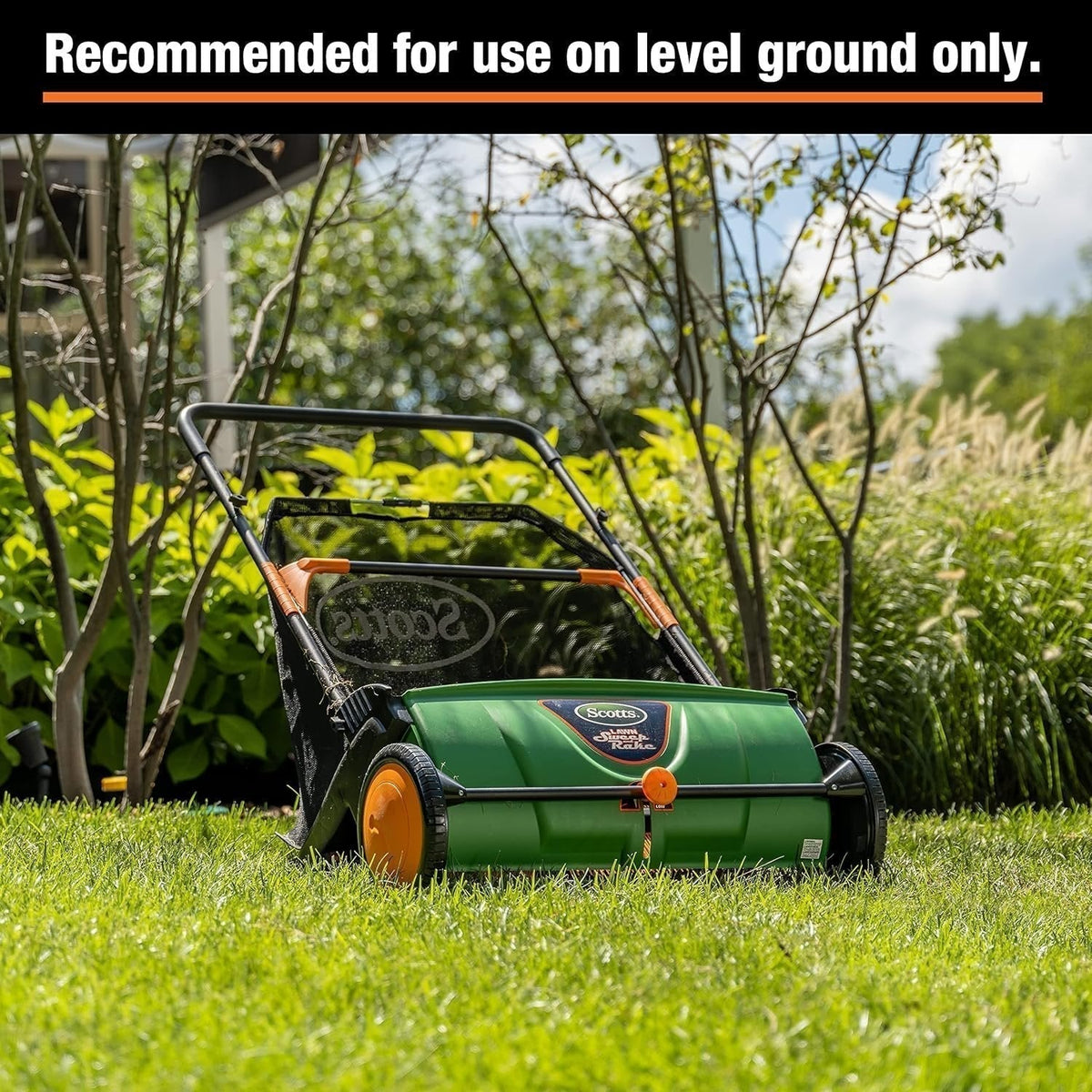 Scotts 26 in. Push Lawn Sweeper LSW70026S, Black/Green image 7
