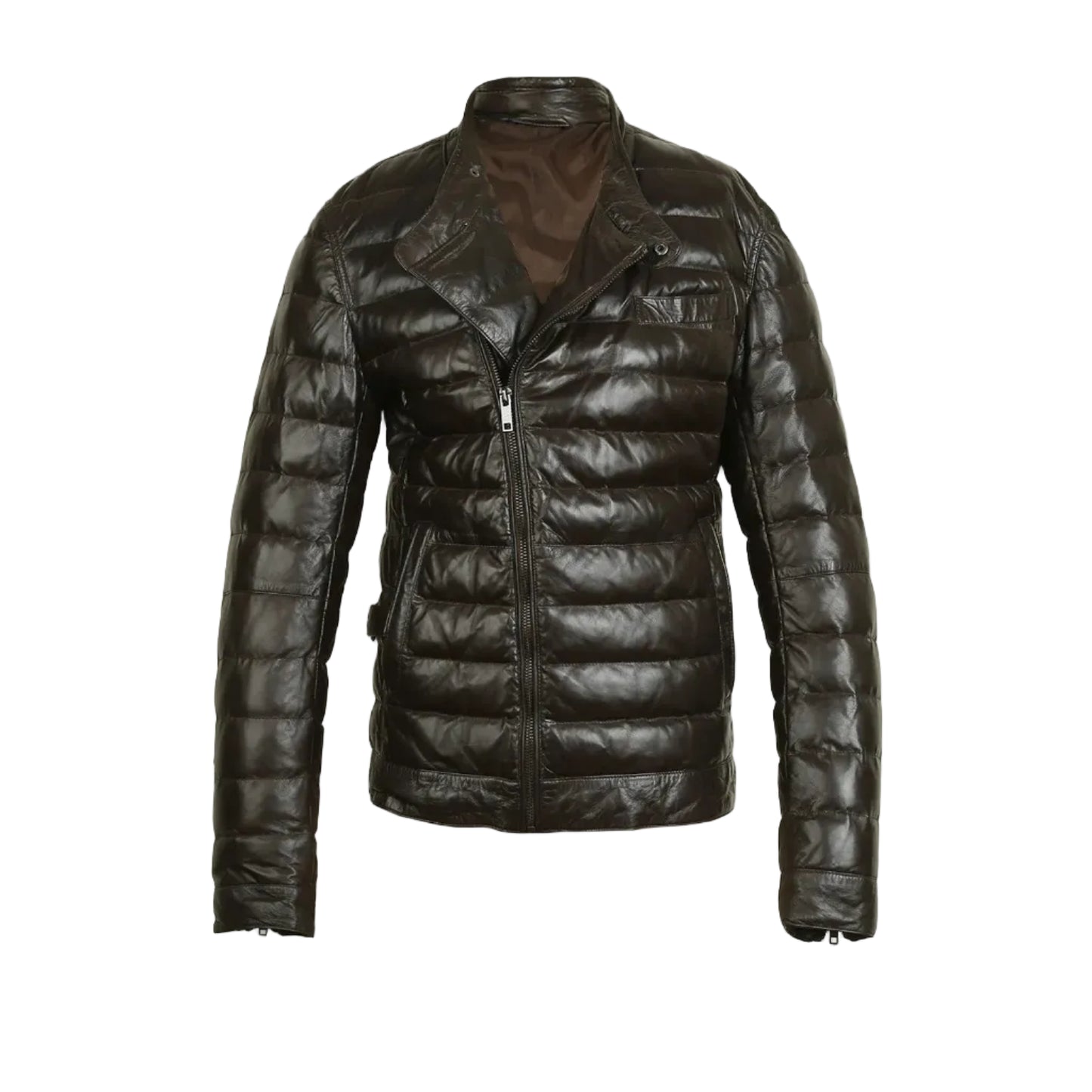 Jackora Women's Classic Leather Jacket Black – 100% Genuine Cowhide, Notch Lapel, Slim Fitted