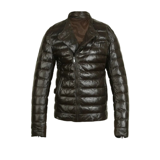 Jackora Women's Classic Leather Jacket Black – 100% Genuine Cowhide, Notch Lapel, Slim Fitted